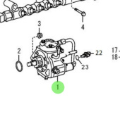 Nanni Diesel 970316166 - Fuel Supply Pump Assembly for T4 Series Engines