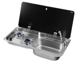 Allpa Airxcel Gas Hob Unit And Sink With Cover, Burners: 1x Small/1x Medium