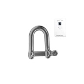 Belship 722504V - Forged Stainless Steel AISI 316 Polished D-Shackle With Eyebolt 4mm Blister