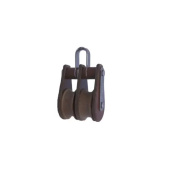 Barton T01210 – Tuphblox Double Bow Block 30mm, Plain Bearing, 2x Ø30mm Sheaves, Max Rope 10mm