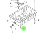 Nanni Diesel 970313532 - Oil Pan Bolt for N4.115 Engines
