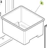 Isotherm SGC00350AA – Ice Cube Plastic Drawer for White Door Full Size Ice Maker
