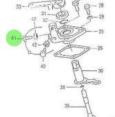 Nanni Diesel 970141327 - Accelerator and Governor Bolt for HE Series Engines