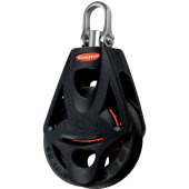 Ronstan RF45110 Series 40 Ball Bearing Orbit Block, Single with Low Profile Integrated Becket