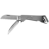 Plastimo 36087 - Flat stainless steel knife, 18.5cm