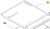 Isotherm SGB00034AA - Top Vent Plate for Cruise CR100 Fridge