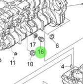 Nanni Diesel 970313526 - Engine Block Plug for N4.85 and N4.100 Engines