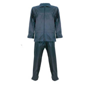 Rain Suit PVC/Polyester Navy, Size L
