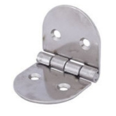 Euromarine Stainless Steel Round Hinge - 75x40mm