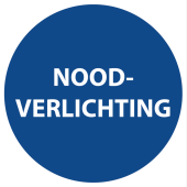 Marine Emergency Lighting Identification Sticker, Dutch, Ø40 mm