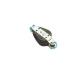 Allpa Plastic Single Block (With Becket), 8mm, Ball Bearing 28mm, SWL 150kg, Breaking Load 750kg