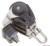 Viadana Composite Ball Bearing Triple Block with Universal Head and Carbon Cam Cleats for Rope up to 8 mm, 38 mm Sheaves