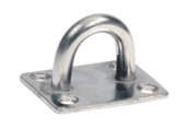 Allpa Stainless Steel Eye Plate With Straight Base, 38,5x48mm, Ø8mm