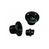 Nuova Rade Nylon Round Drain Socket Black