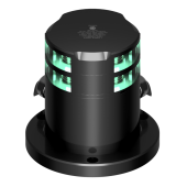 Lopolight 200-015G2ST-PRO - Navigation Light 2NM 360° Green, Double, Black Anodized