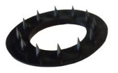 Bainbridge Spiked Ring Stainless Steel For Sail Eyelet 15 mm Black - 20 pieces