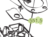 RM69 RM551.5 Sea Lock Valve Housing Plate
