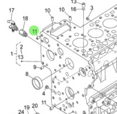 Nanni Diesel 970301908 - Cylindrical Dowel Pin for Engine Block and Timing Case
