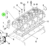 Nanni Diesel 970313445 - Cylinder Head for N4.38 Engines