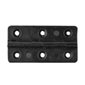 Nuova Rade 16674 - Polyamide Plastic Hinge, Rectangular Black, 40x75mm, 230°