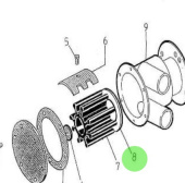 Nanni Diesel 970301677 - Sea Water Pump Wear Plate for HE and N4 Engines