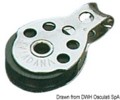 Viadana Mini Single Block for Rope up to 6-8 mm, 25 mm Sheave