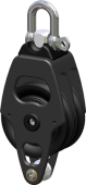 Antal 00604 - Aluminum Block Series OPF-60, Ball Bearing, Double Sheave Block + Becket