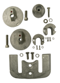 Allpa Aluminum Anode Kit Navalloy, Bravo-3, 2004 - Present