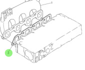 Nanni Diesel 970313087 - Intake Manifold Gasket for N4 Series Engines