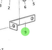 Nanni Diesel 970307019 - Mounting Bracket for Heat Exchanger and Oil Drain Pump