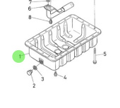 Nanni Diesel 970313530 - Oil Pan Assembly for N4.115 Engines