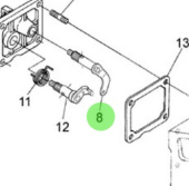 Nanni Diesel 970302859 - Governor Control Lever Assembly for Speed Control