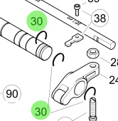Steyr 2174036-0 - Crescent Ring 28x1.5 for Rocker Arm on Steyr Engines