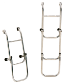Allpa Stainless Steel Bathing Ladder, 4-Steps, With Adjustable Transom Support, Unfolded 260x1030mm, Tube Ø20mm