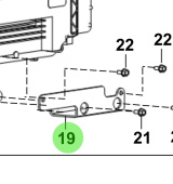 Bukh 00700-BS116 - Lower ECU Damper Bracket for S270J Engines