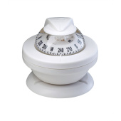Plastimo P206123 - Offshore 55 Compass White With White Conical Card, Bracket And Light, Zone ABC