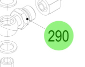 Steyr 2180866-0 - Banjo Fitting for Steyr SE Series Engines