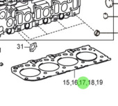 Nanni Diesel 970316149 - Cylinder Head Gasket for T4 Series Engines