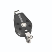 Barton N11111 - Single Fixed Eye Block with Becket Size 1 30mm – Ball Bearing, Ø30mm Sheave, Max Rope 8mm
