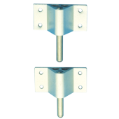 Allpa Aluminum Stern Fitting, Gudgeon Length=44mm, Bore 6mm