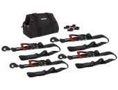 Speedstrap 50 mm Heavy Duty Kit, Ratchet Tie-Down, Hook and Loop, 300 cm, Black