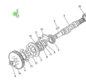 Nanni Diesel 970302092 - Fuel Injection Pump Camshaft for 4.190HE Engines