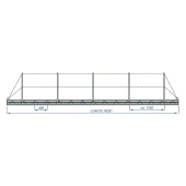 Gangway For Coastal Shipping 2x100x60 7m