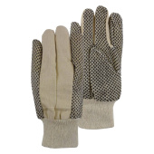 PSP Glove 20-405 Polka Dot Cotton Drill Glove With Knitted Wrist, One Size