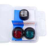 Trem L7680003 - Set Of 3 Navigation Lights Orsa LED Black Colour