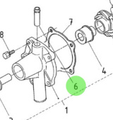 Nanni Diesel 970313857 - Water Return Pipe for N-Series Engines