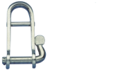 Allpa Stainless Steel Halyard Shackle, Ø5mm, B=14mm, H=40mm (Breaking Load 1050kg)