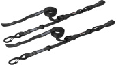 Speedstrap 25 mm Cam-Lock Tie-Down, S-Hooks and Loop, 300 cm, Black, 2 Pieces