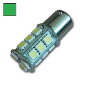 Hollex LED Bay15D 10-30V 3.2W Green 18 LEDs