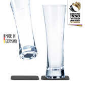 Silwy S033-1303-2 - Magnetic Crystal Glass Beer, Set Of 2